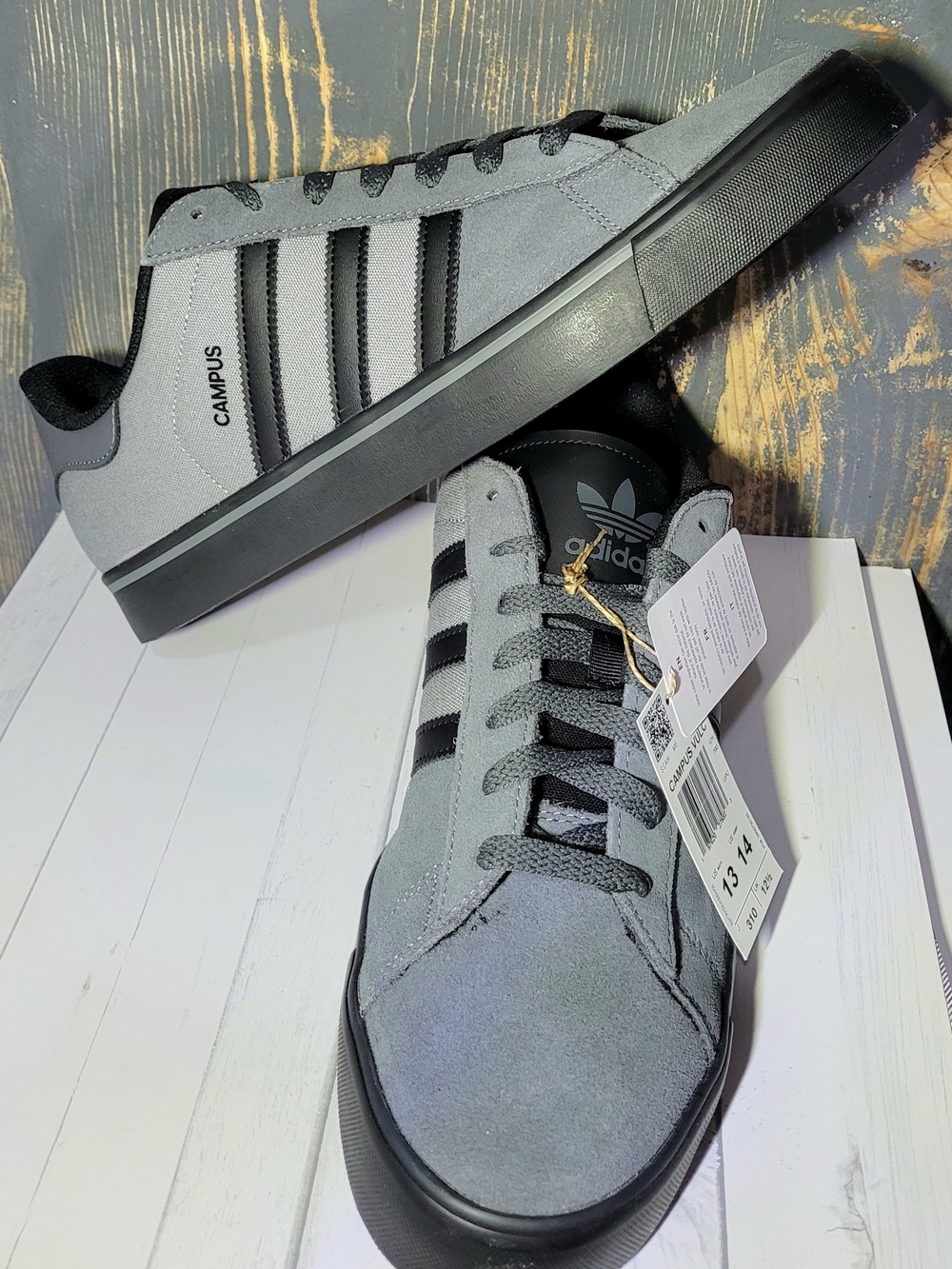 adidas Campus Suede Sneakers in Grey and Black